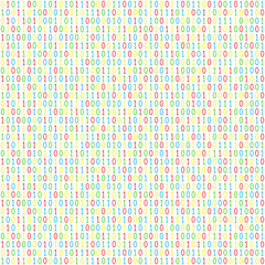 Binary code seamless pattern
