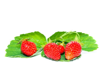 Strawberry isolated on white background.