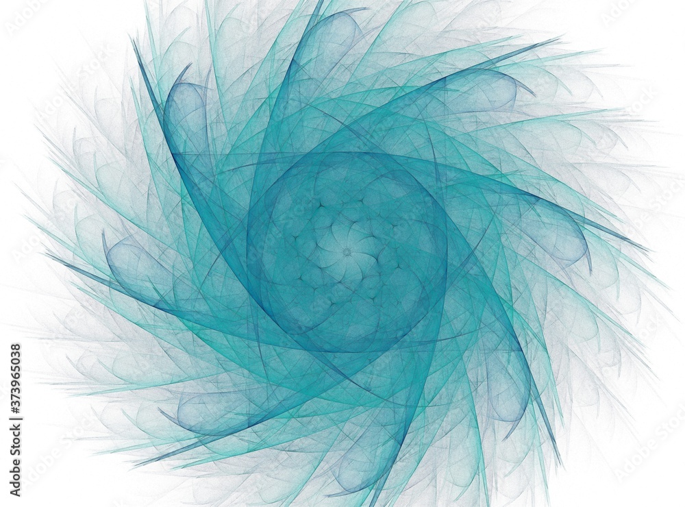 Poster an abstract computer generated modern fractal design on dark background. abstract fractal color text