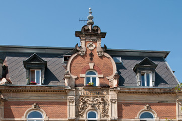 Historische Hausfassade in Marienbad
