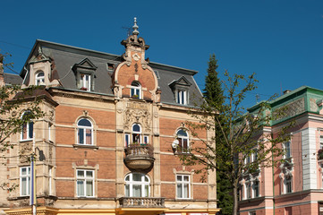Historische Hausfassade in Marienbad