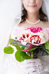 Fototapeta premium ブーケを持つ花嫁