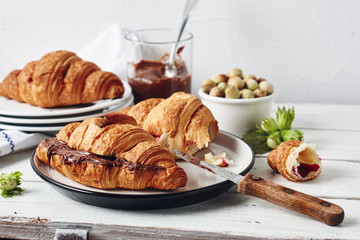 Chocolate croissants.