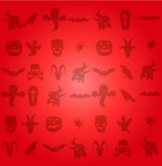 Set of Halloween icons