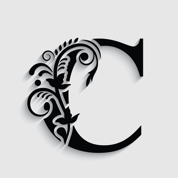 Beautifully Decorated English Alphabets, Letter C Royalty Free SVG,  Cliparts, Vectors, and Stock Illustration. Image 27142927.