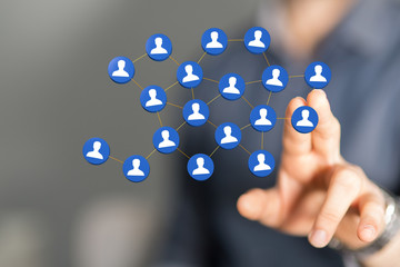 internet net and data digital concept teamwork.