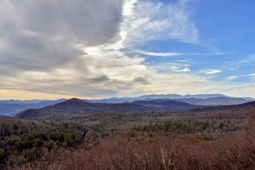 Fototapeta na wymiar Winter in the Blue Ridge Mountains