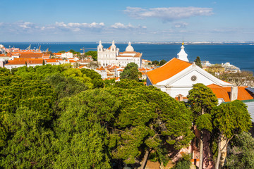 Alfama and Baixa, the oldest districts of Lisbon, it spreads down the southern slope from the Castle of San Jorge to the River Tagus. Portugal