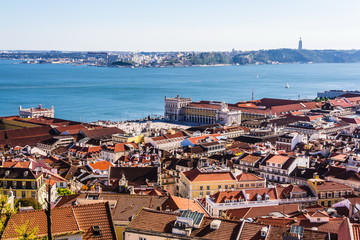 Alfama and Baixa, the oldest districts of Lisbon, it spreads down the southern slope from the Castle of San Jorge to the River Tagus. Portugal