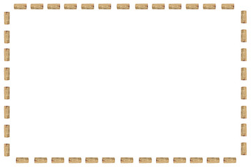 frame made from cork plugs