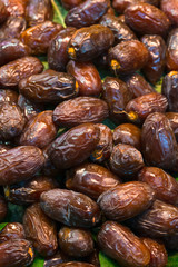 Dates for sale at La Boqueria market