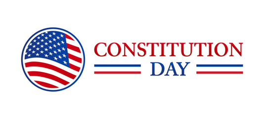 Constitution Day USA Flag Isolated Icon