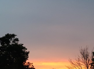 sunset in the mountains