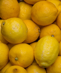 Pile of lemons as a background