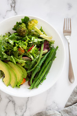 Avocado Salad with Chicken Salad Scoop