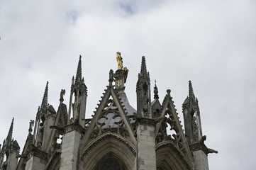 Une partie de l'arrière de la cathédrale notre dame de Rouen.