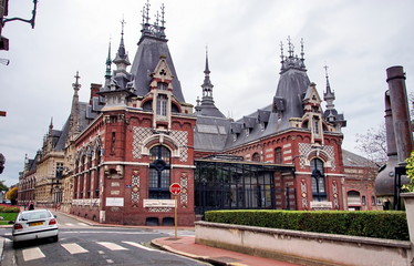This is the Benedictine Palace built in the early 20th century in a mixed Renaissance and Gothic style.
