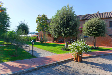 Beautiful country house with park in Tuscany. Italy.