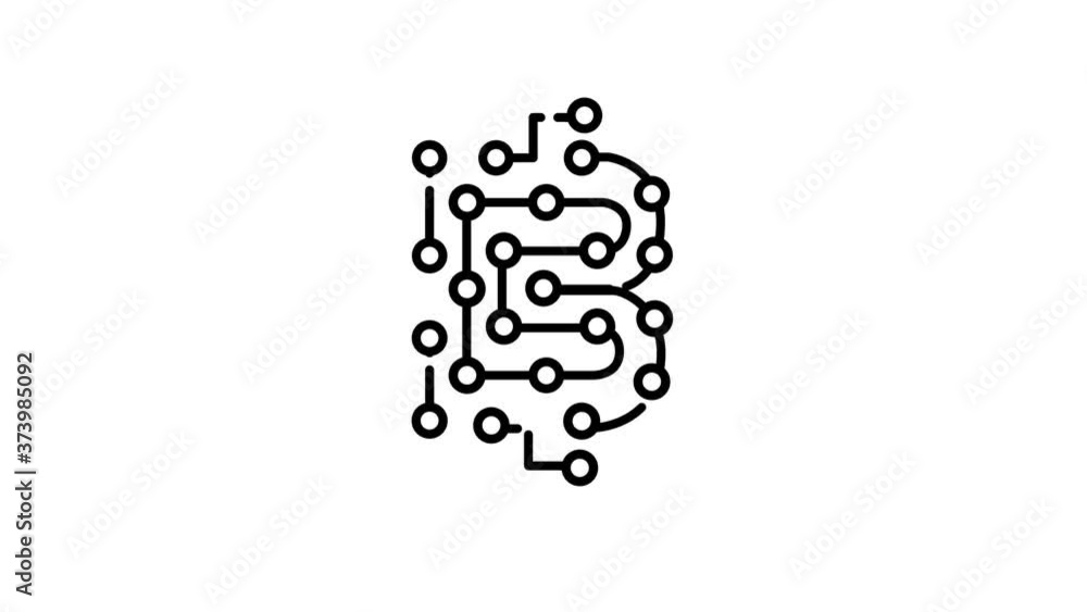 Poster code line icon on the alpha channel