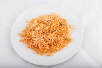 red rice with peas