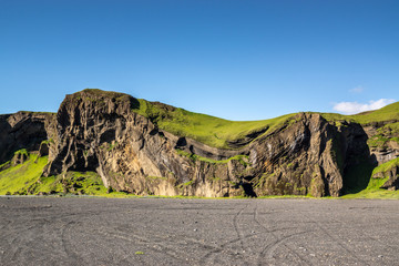 path, beach, off road, hjörleifshöfdi, hjörleifshöfði, south coast, volcanic, iceland, travel, car, mountain, nature, landscape, adventure, tourism, transportation, drive, sky, wilderness, danger, mou