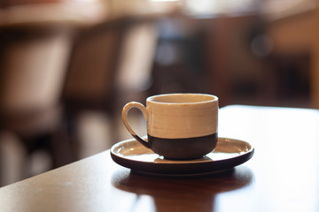 cup of coffee in the cafe
