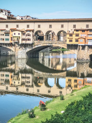 Fototapeta na wymiar Spring in Florence 2020 during Covid crisis