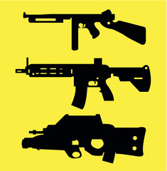 Weapon icon set