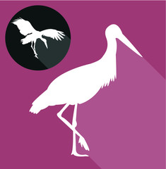 Stork silhouette