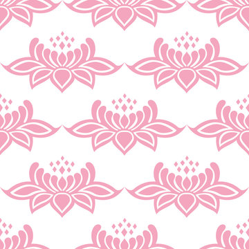 Damask fower seamless pattern victorian style, ornamental, baroque