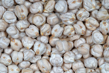 Many chickpeas for legume background