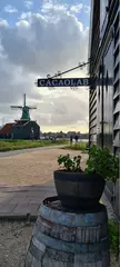 Fototapeten Panorama on Zaanse Schans near Amsterdam in the Netherlands. © Sorbotrol