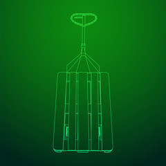 Hand pallet jack lift. Manual forklift.