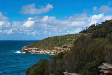 Fototapeta na wymiar Shelly Headland in Manly, Sydney, Australia. 