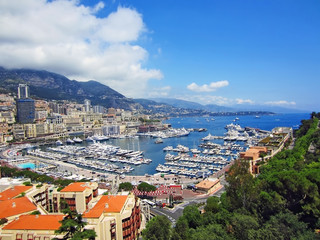 Naklejka na ściany i meble Harbor in Monte Carlo