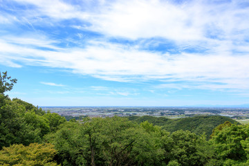 Fototapeta na wymiar 山から見た景色