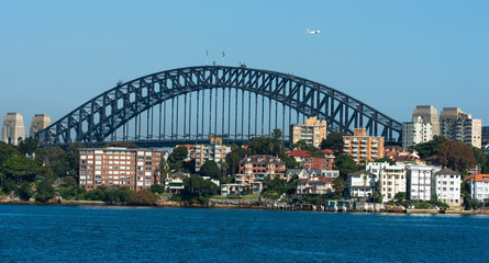 Sydney Harbour bridge with Kirribili