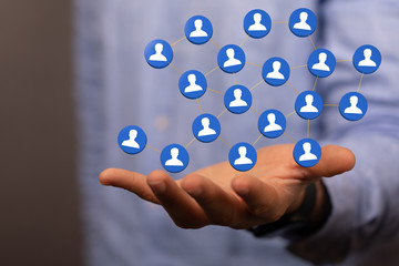 internet net and data digital concept teamwork.