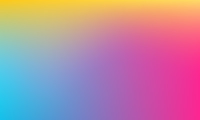 Abstract blurred gradient mesh background in bright rainbow colors. suitable for banner templates, book covers, album covers, web, laptop wallpapers.Vector