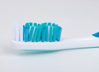 One toothbrush for healthcare on the white background