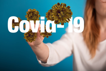 Corona Virus - Microbiology And Virology Concept - 3d Rendering.