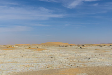 Main road in the sahara desert, Chad