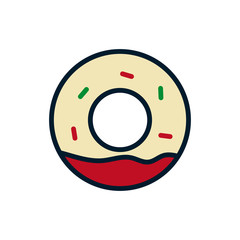 Donuts icon vector design templates
