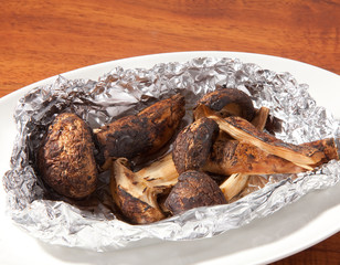 松茸のホイル焼き