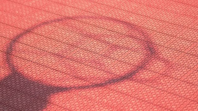 Shadow on the court of basketball in 4k