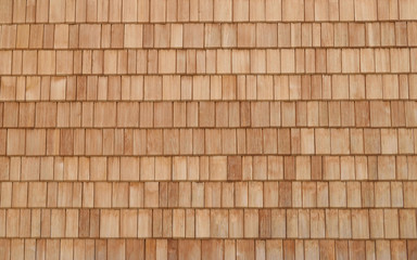 Abstract Wood Texture close up. Cedar Shingles For Background With White Space