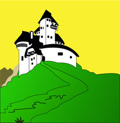 Obraz na płótnie Canvas Medieval castle icon