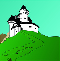 Obraz na płótnie Canvas Medieval castle icon