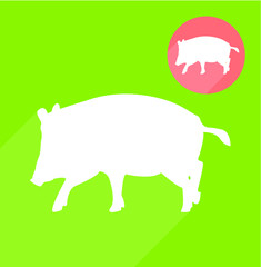 Pig silhouette
