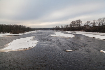 Ice drift landscape